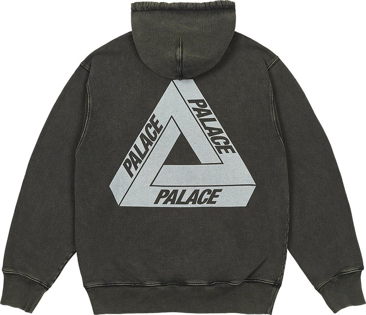 Palace Pigment Wash Tri Ferg Hood Black