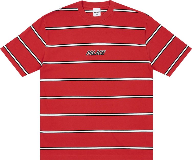 Palace Duo Stripe T-Shirt 'Truest Red'