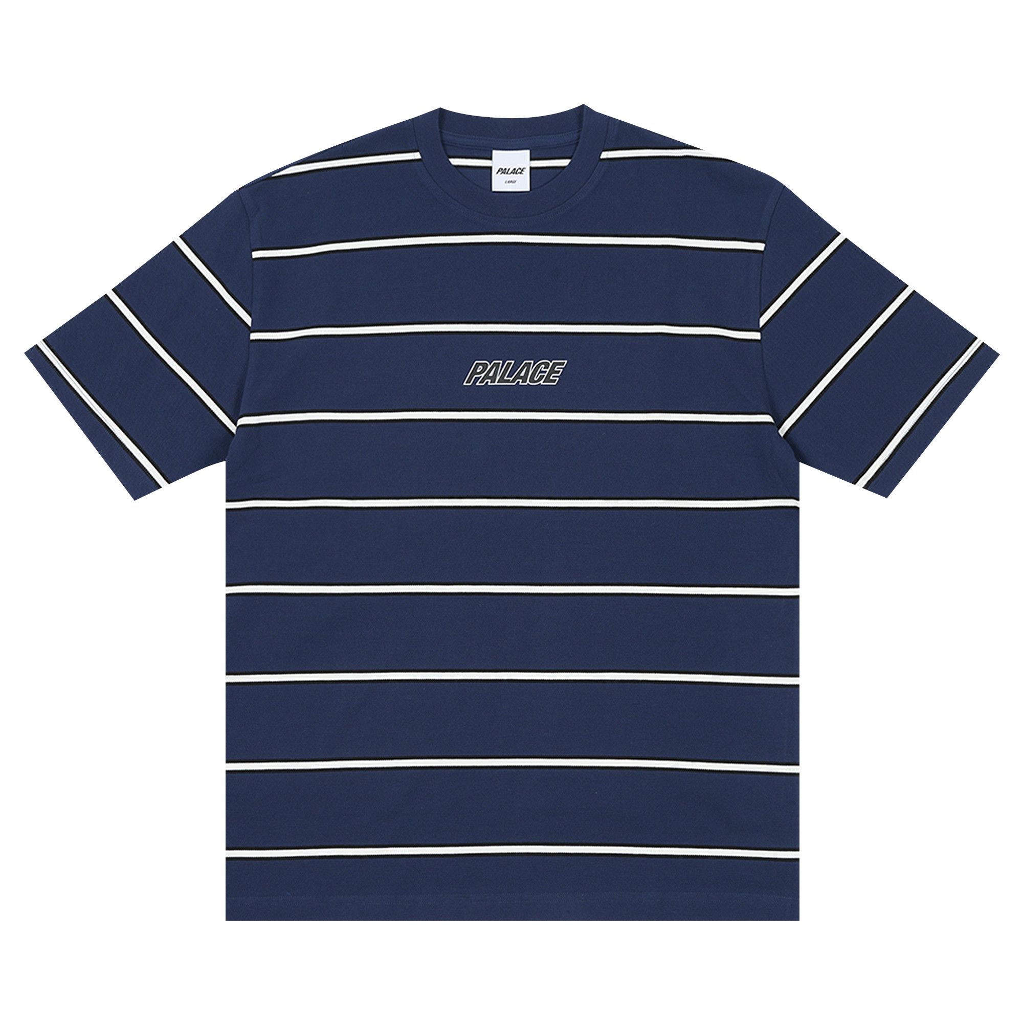 ★24SS 大人気★PALACE DUO STRIPE T-SHIRT Duo Stripe T-Shirt Truest Red - Summer 2024 - Palace Community