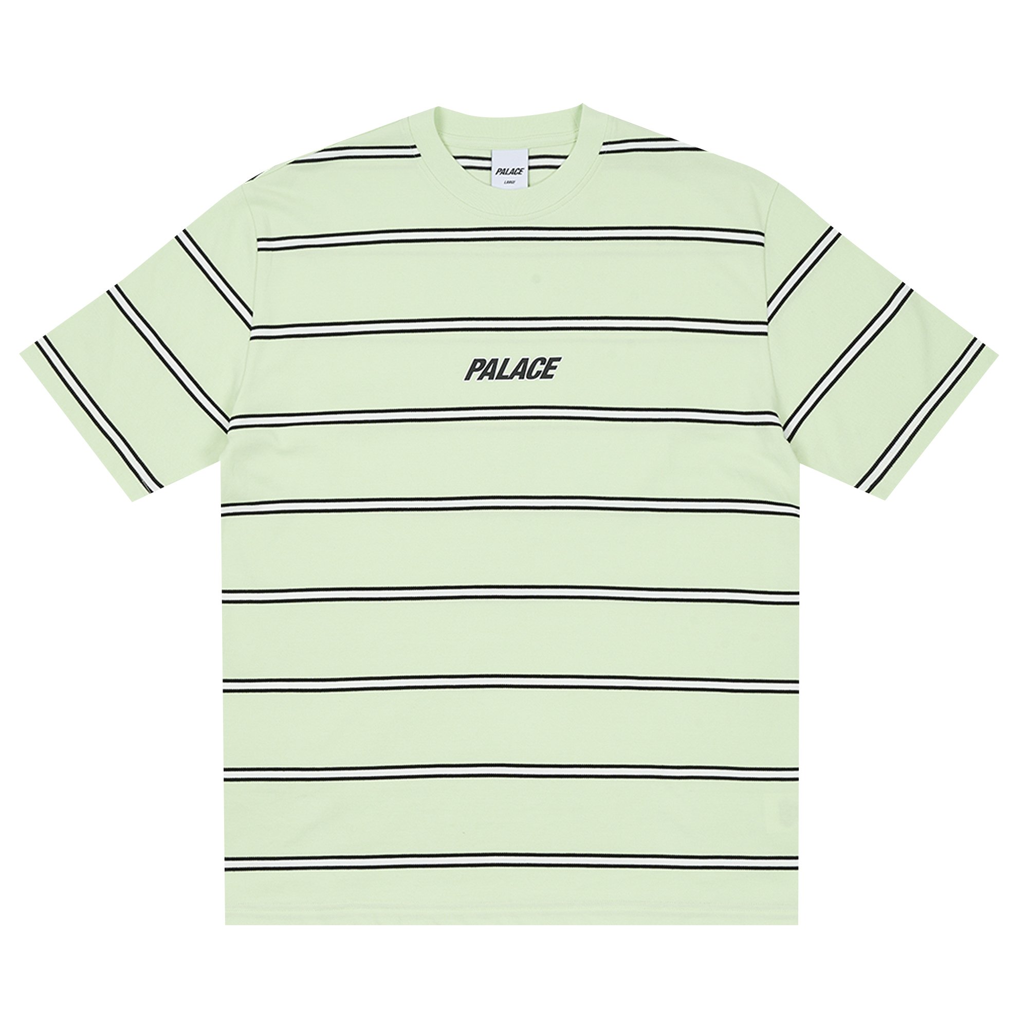 Buy Palace Duo Stripe T-Shirt 'Lime' - P26ES073 | GOAT