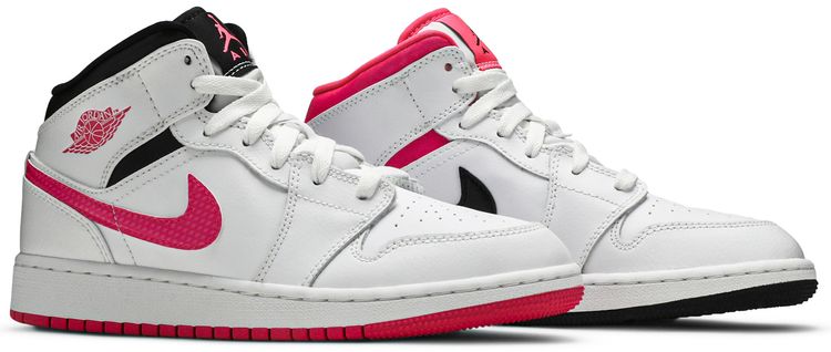 Hyper Pink Jordan Pink White And Black Air Jordan Retro High OG GS