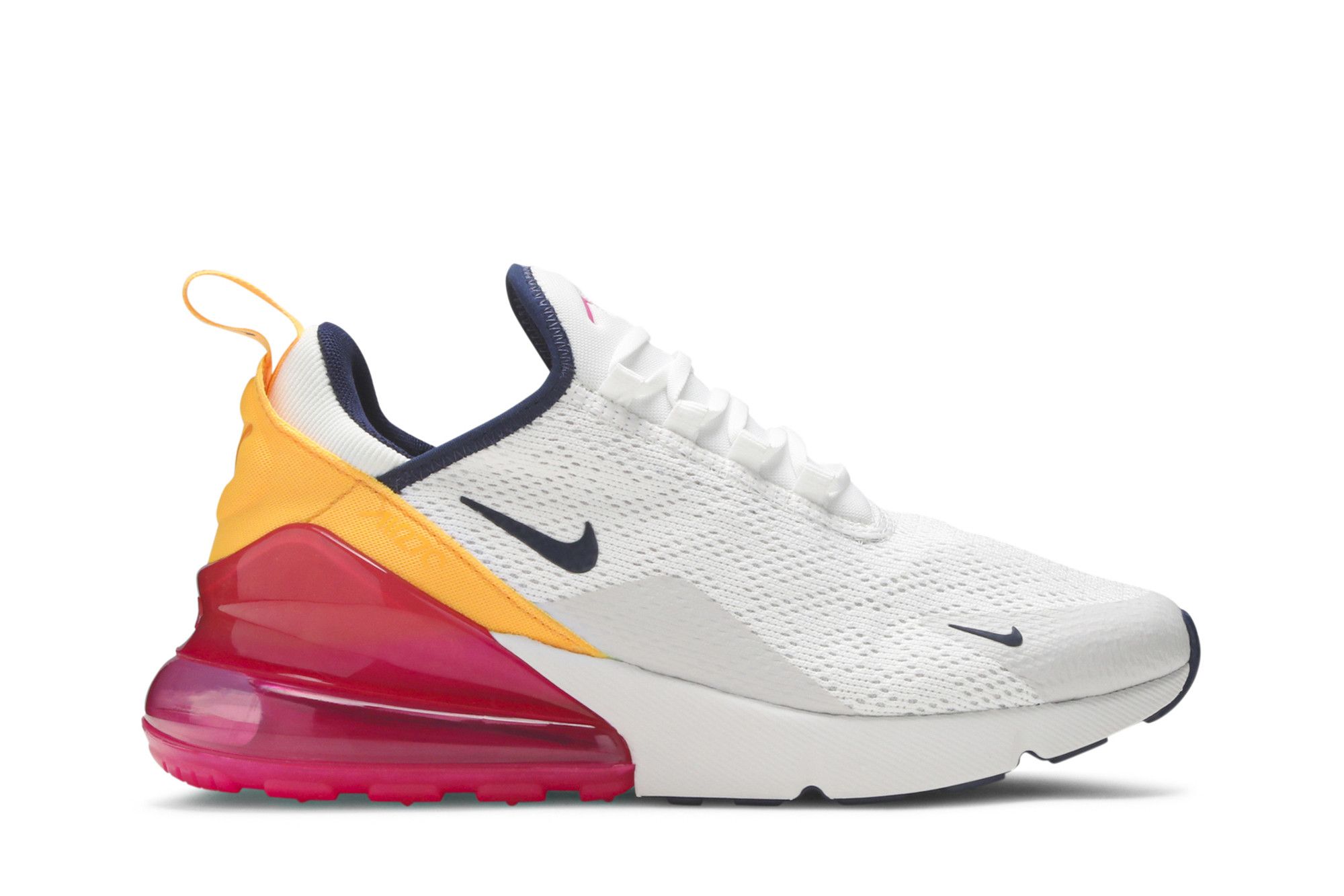 Nike women's air max 270 shoes - summit white/navy/fuchsia clearance