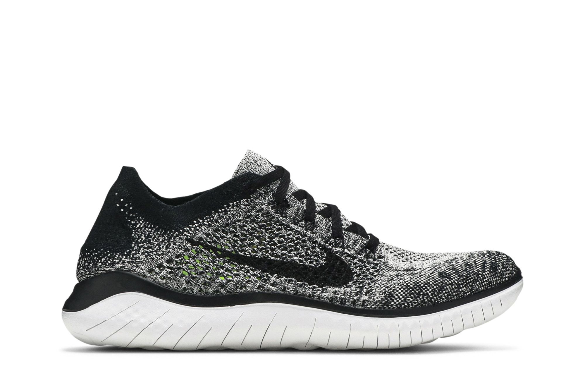 Buy Free RN Flyknit 2018 White Black 942838 101 GOAT