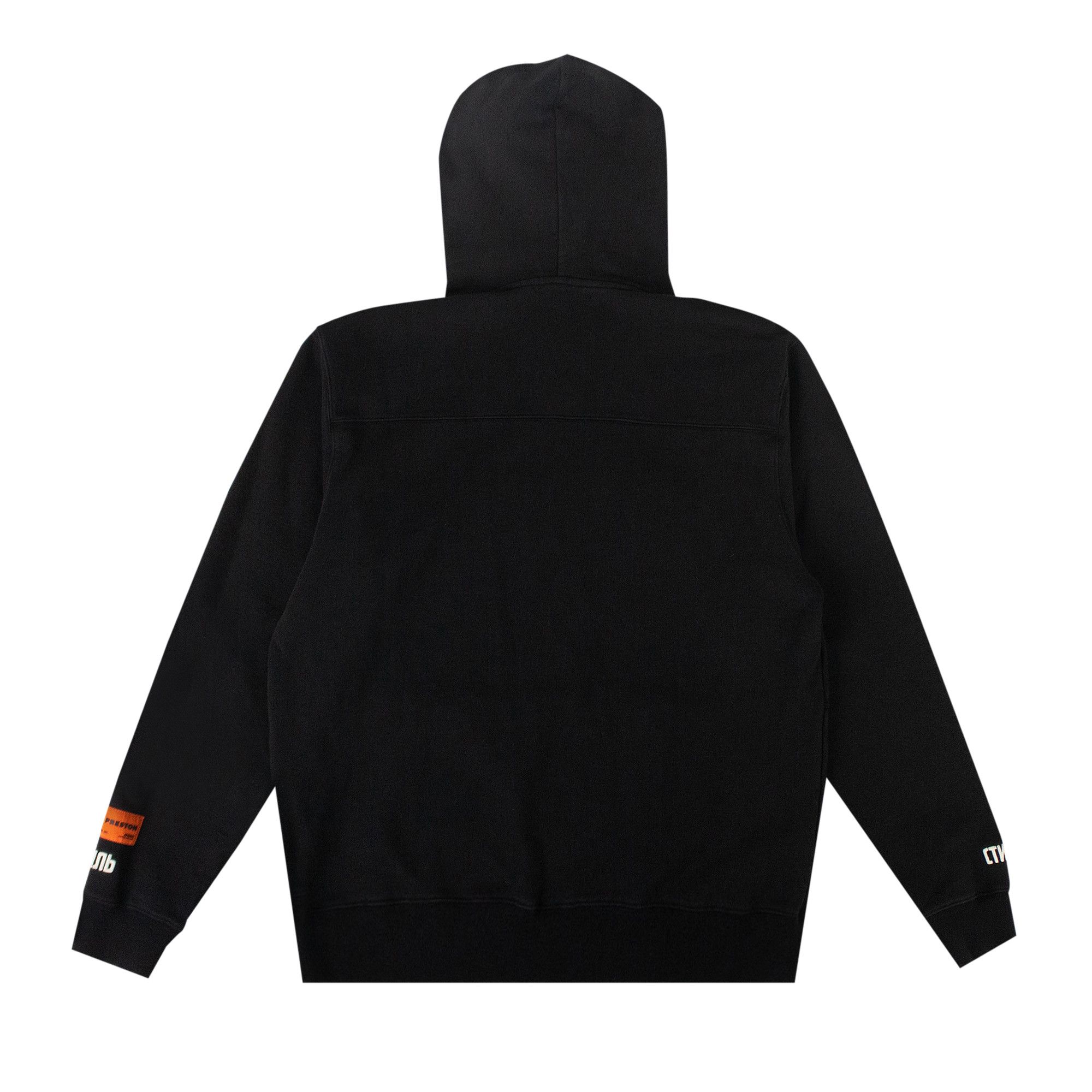 Buy Heron Preston Sticker Label Hoodie 'Off Black