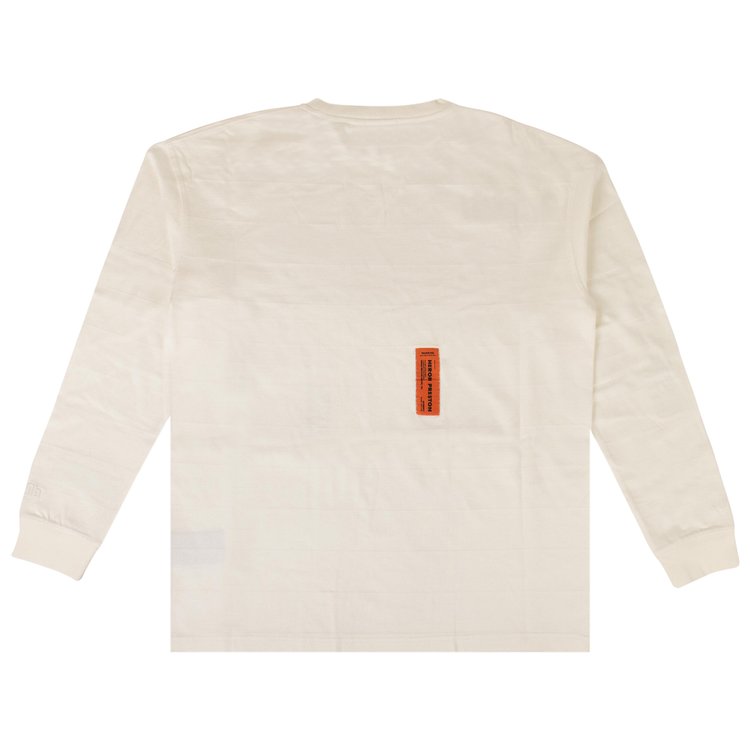 Heron Preston Crazy Label Long Sleeve T Shirt Off White