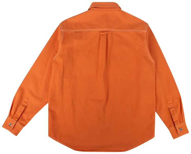 Heron Preston Canvas Uniform Shirt Bright Orange