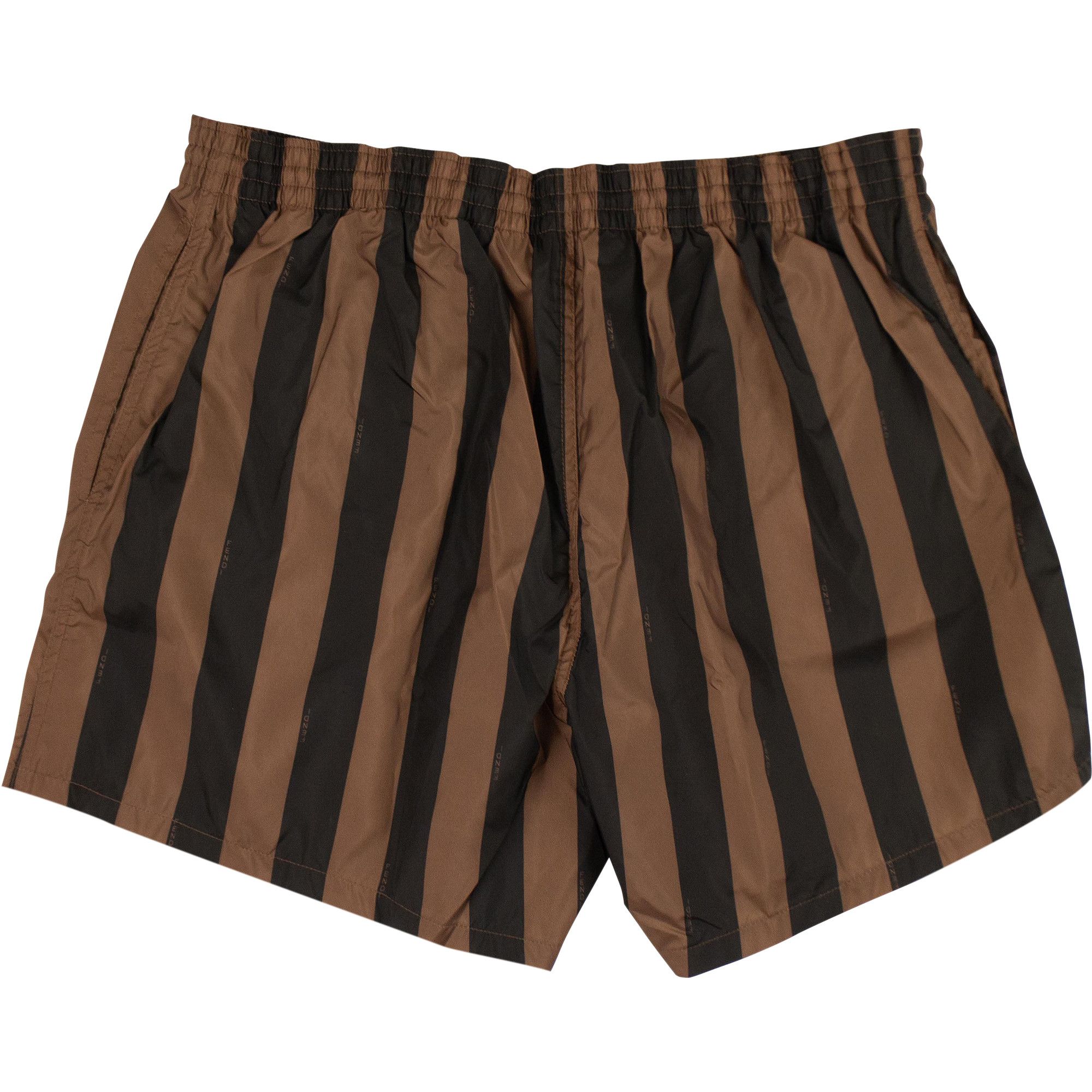 Buy Fendi Pequin Stripe Swim Short 'Brown' - FXB077 ABT2