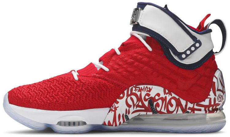 Nike LeBron 17 LeBron 4 Red Graffiti