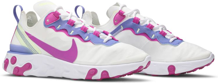 Nike Wmns React Element 55 White Fire Pink