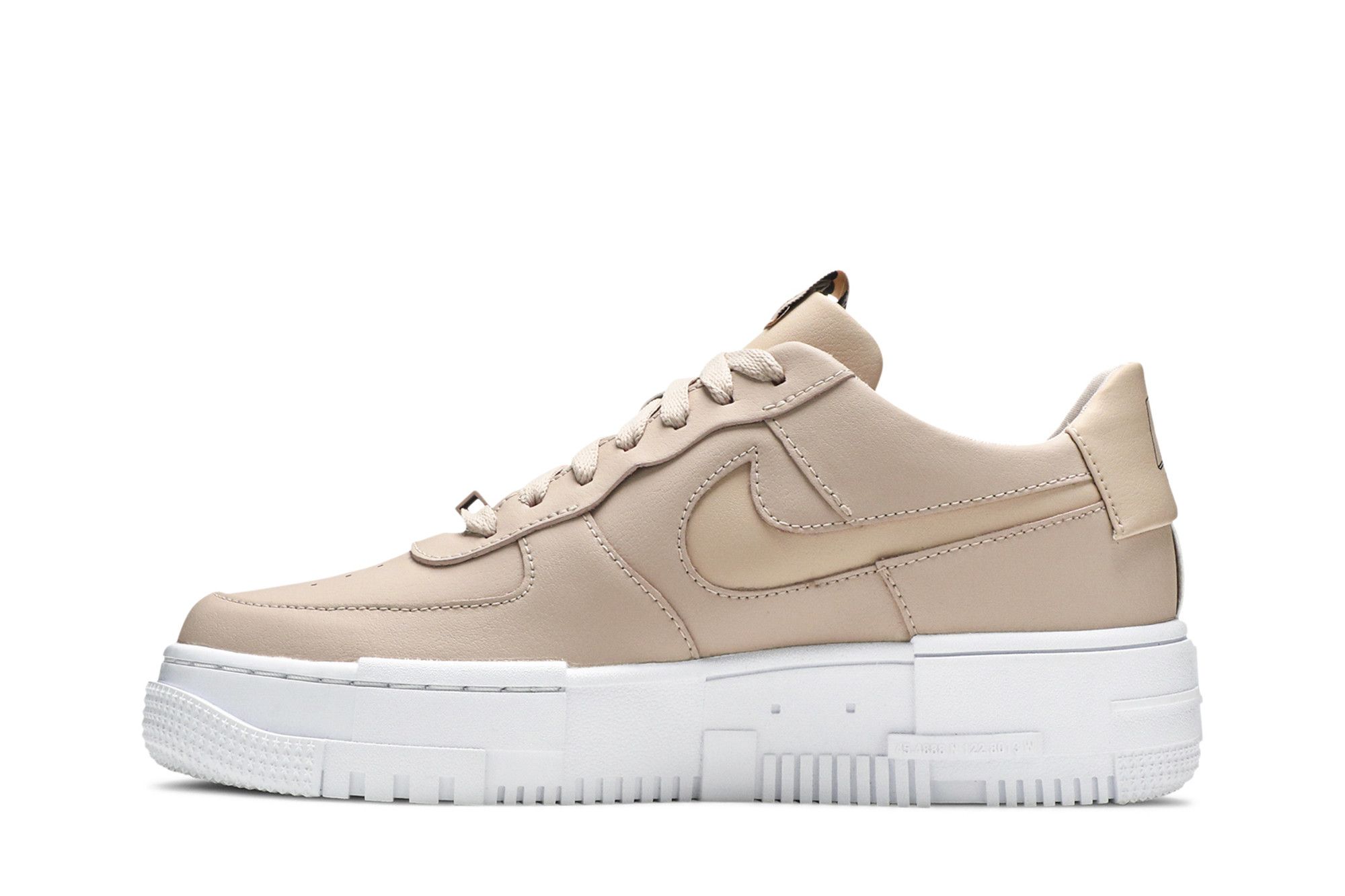 Size 5.0 Wmns Air Force 1 Pixel Particle Beige