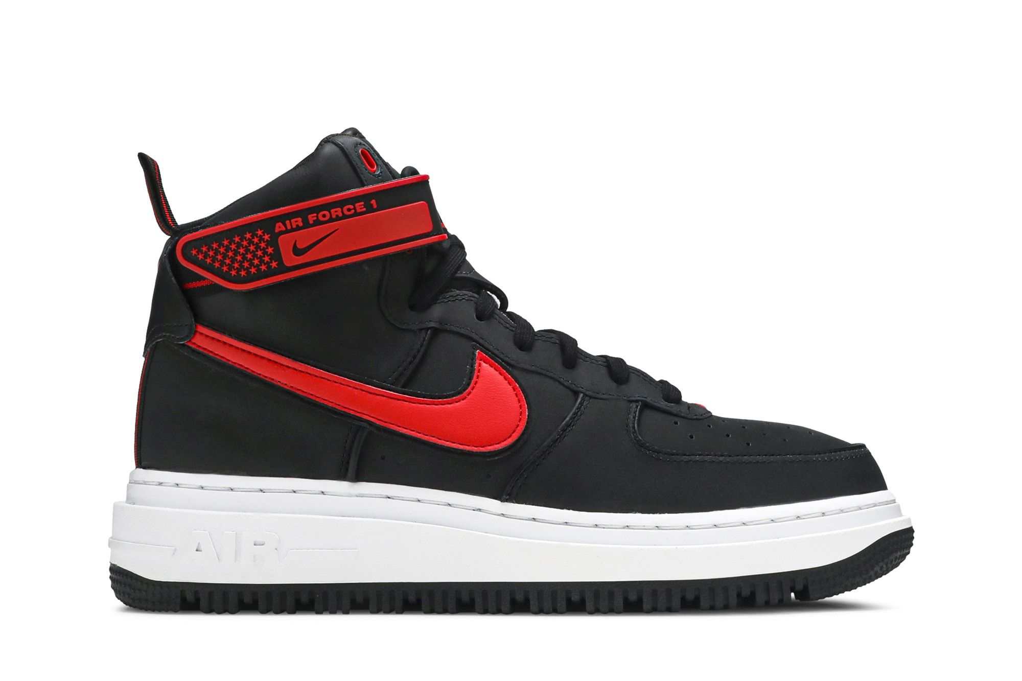 Buy Air Force 1 Boot Black University Red DA0418 002 GOAT UK