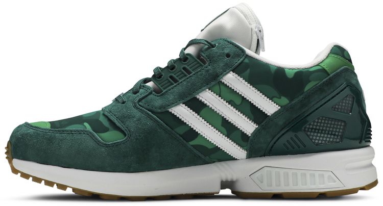 BAPE x Undefeated x adidas ZX 8000 A ZX Series Green Camo