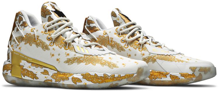 Ric Flair x adidas Dame 7 White Gold Metallic