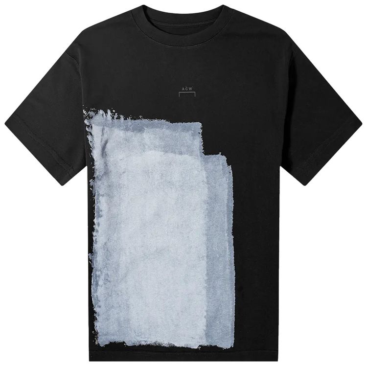 A Cold Wall Block Painted T Shirt Black