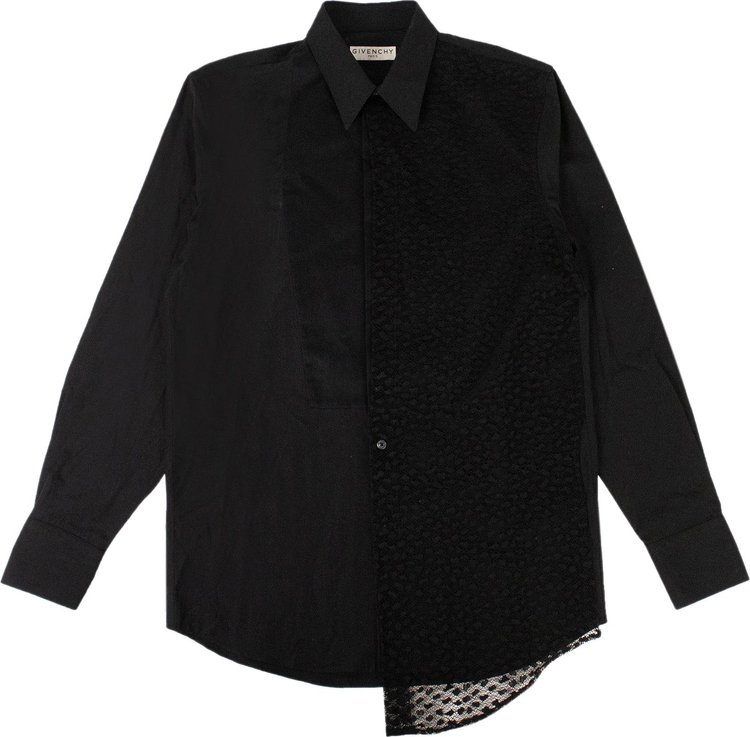 Givenchy Lace Button Down Shirt 'Black'