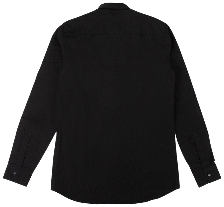 Givenchy Split Logo Button Down Shirt Black