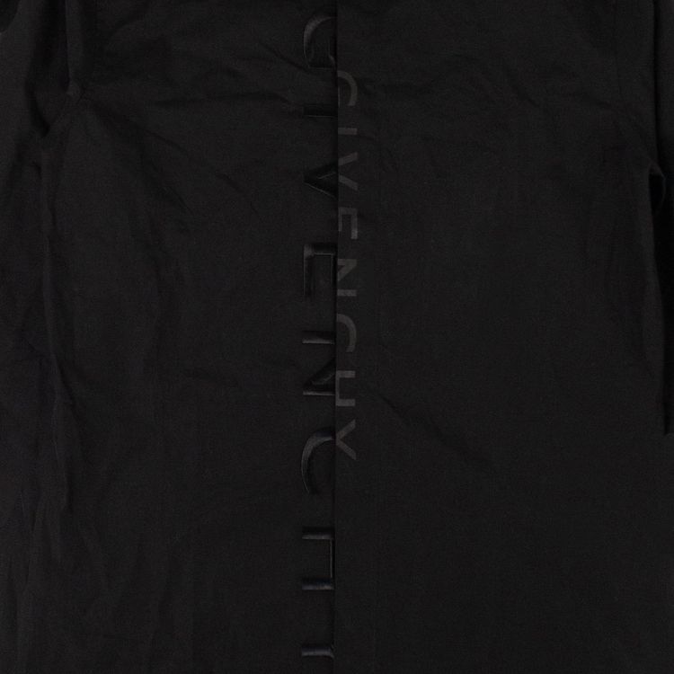 Givenchy Split Logo Button Down Shirt Black