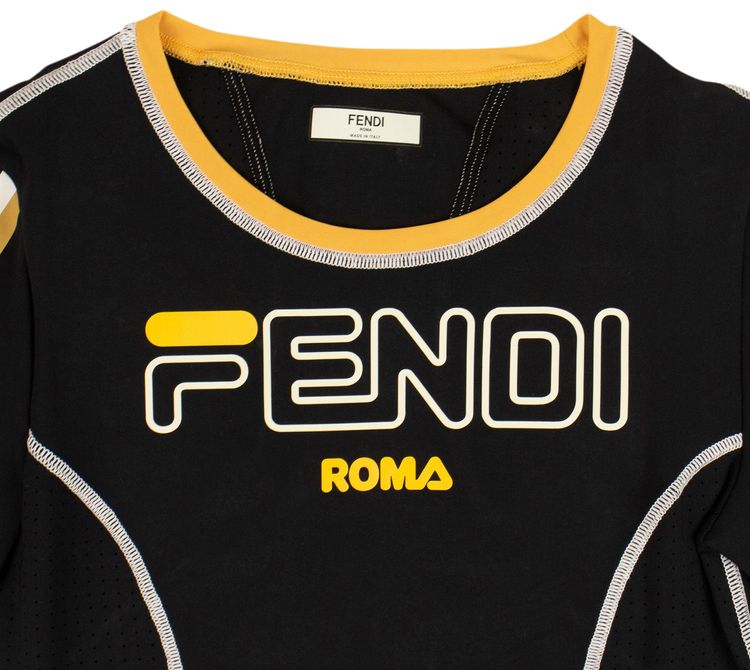 Fendi x Fila Mania Logo Fitness Tee Black