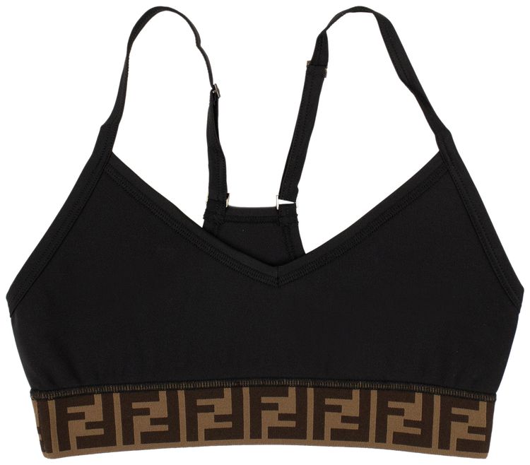 Fendi FF Motif Compression Top Black