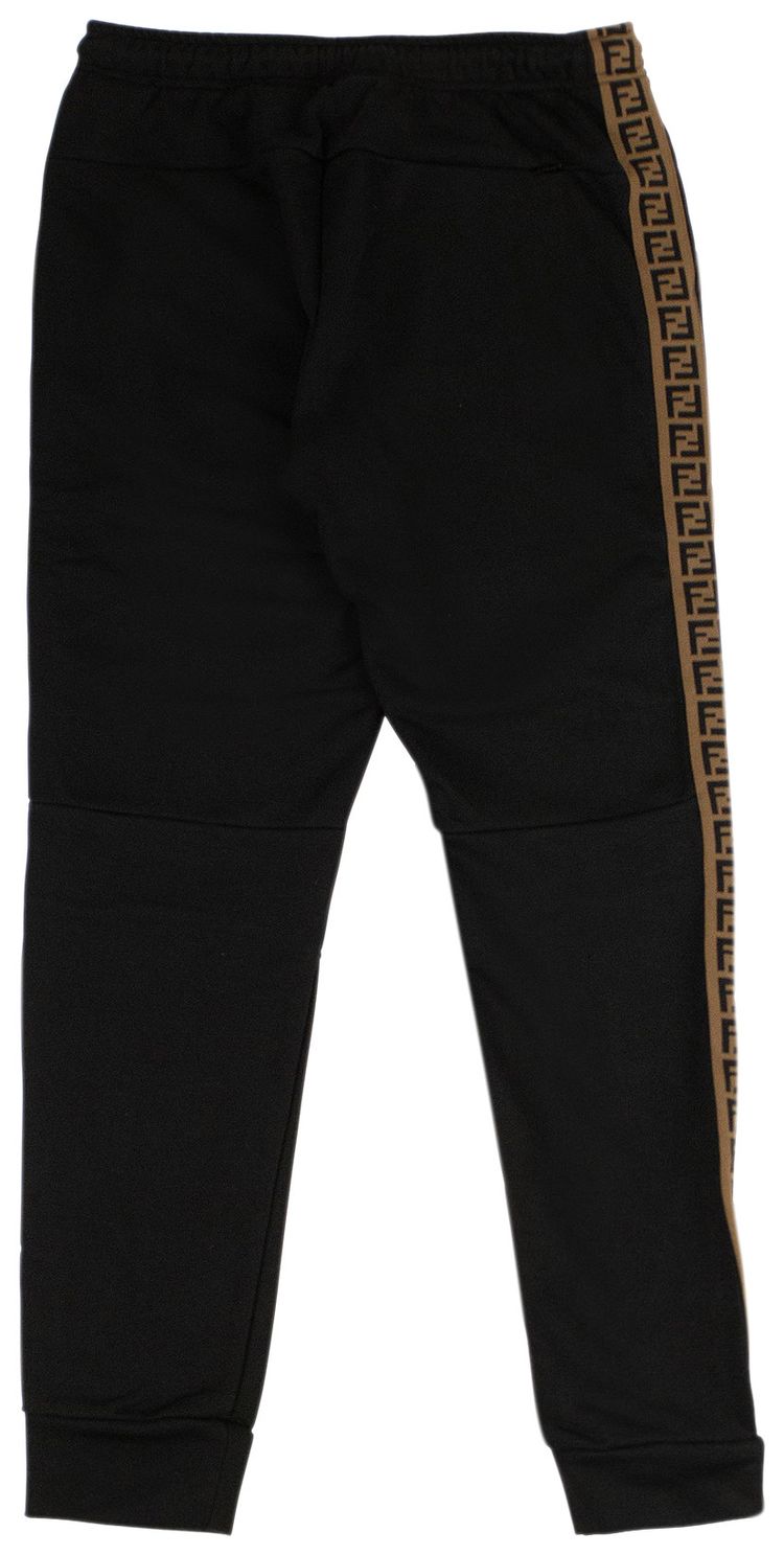 Fendi Logo Tape Sweatpants Black