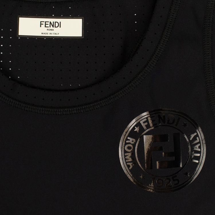 Fendi FF Motif Tank Top Black