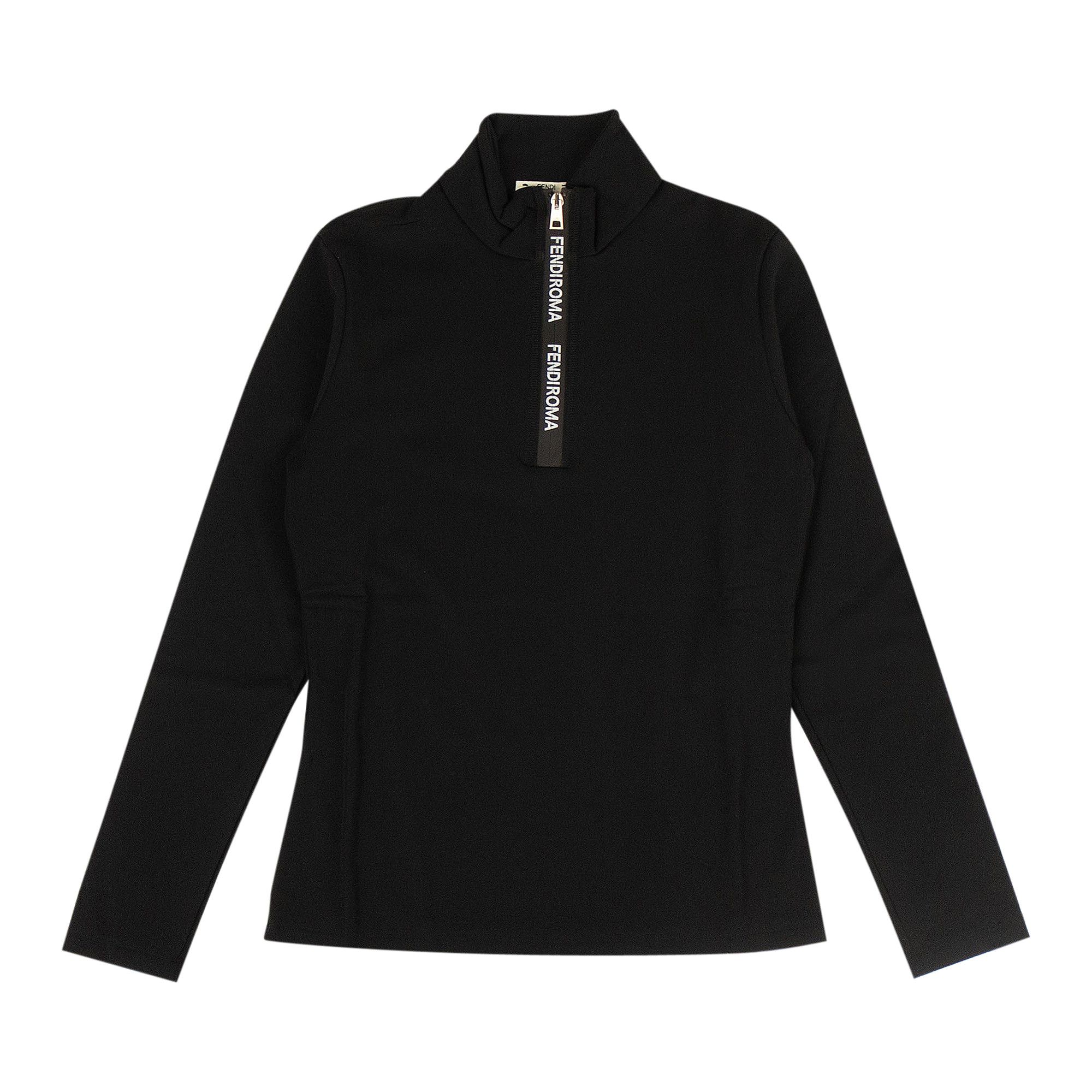 FENDI トップス Buy Fendi Quarter Zip Workout Top 'Black' - FAF108 A8WN FOGME | GOAT