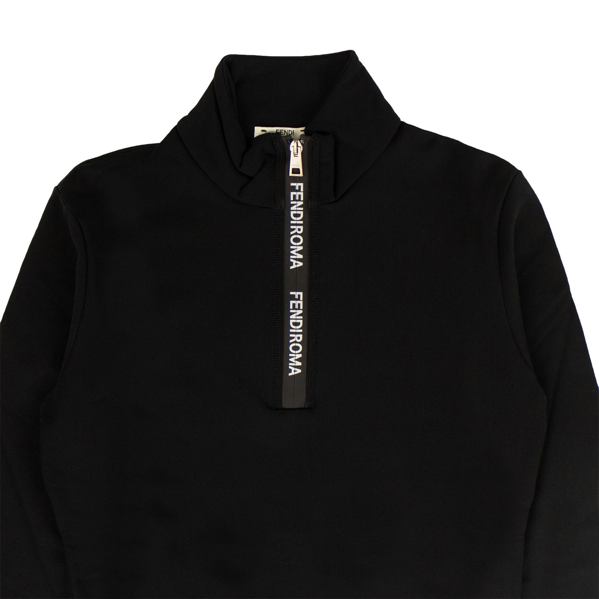 FENDI トップス Buy Fendi Quarter Zip Workout Top 'Black' - FAF108 A8WN FOGME | GOAT