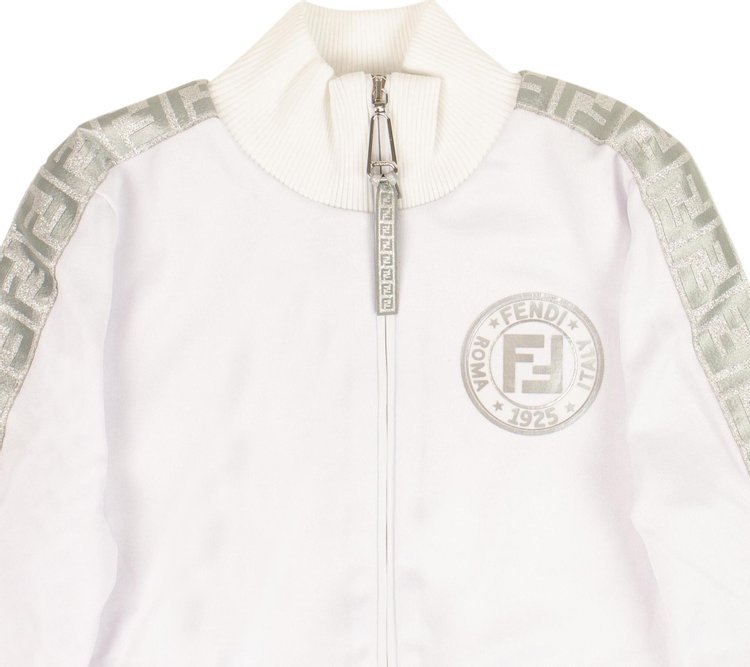 Fendi FF Track Jacket WhiteSilver