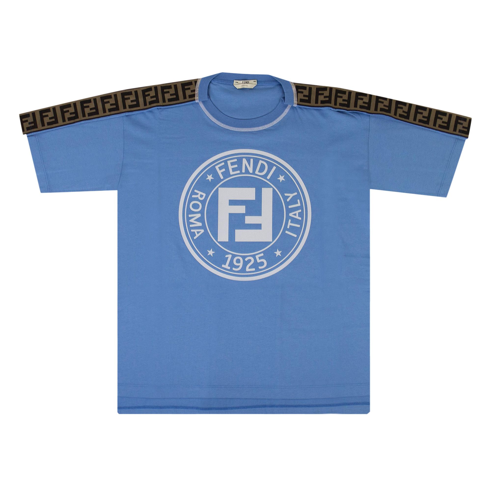 Buy Fendi Fendirama Logo Oversized T-Shirt 'Blue' - FAF073