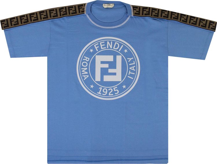 Fendi Fendirama Logo Oversized T-Shirt 'Blue'