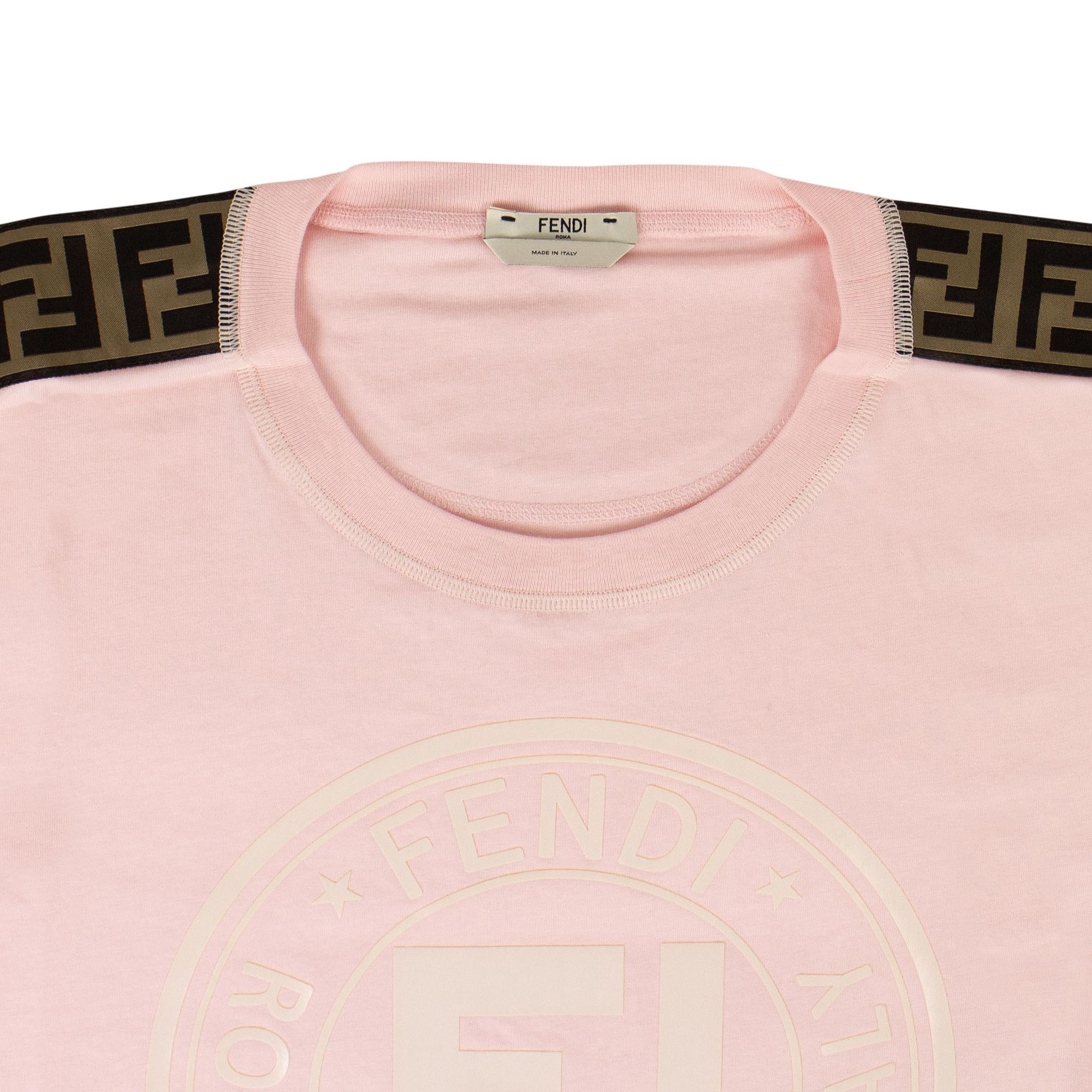 Buy Fendi Fendirama Logo Loose Fit T-Shirt 'Pink' - FAF073