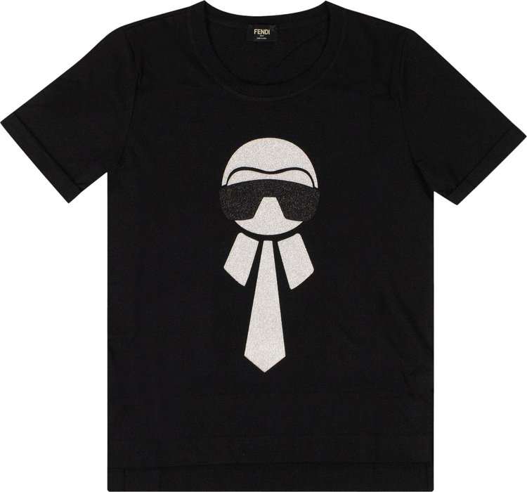 Fendi x Karl Lagerfeld T-Shirt 'Black'