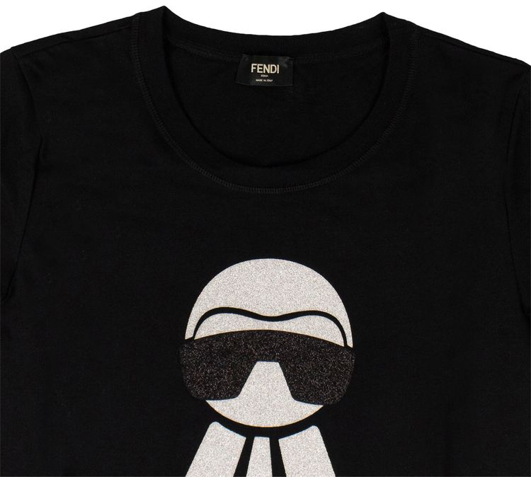 Fendi x Karl Lagerfeld T Shirt Black