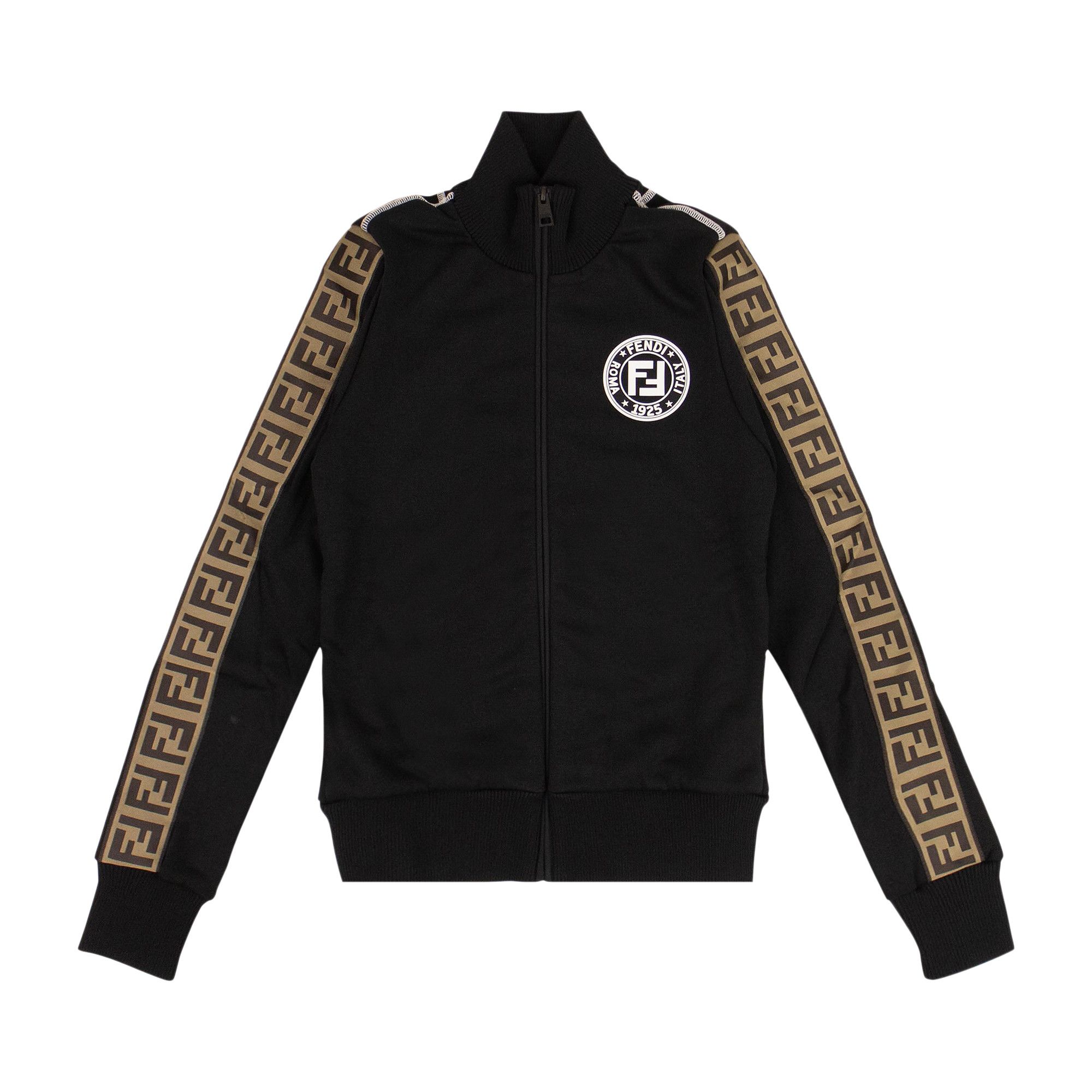 Buy Fendi Logo Track Jacket Black Tobacco FAF069 A6J8 F13IY GOAT CA