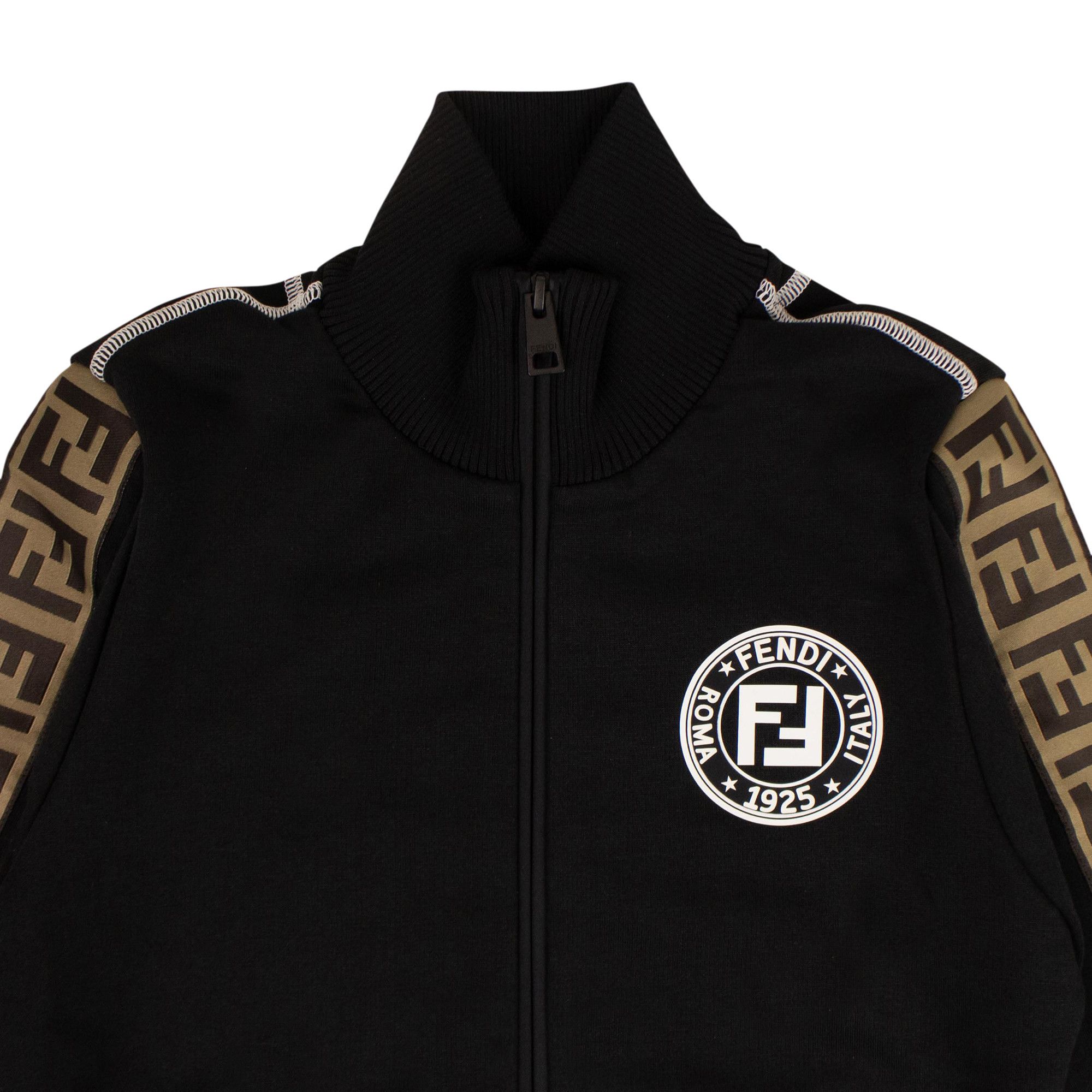 Buy Fendi Logo Track Jacket Black Tobacco FAF069 A6J8 F13IY GOAT
