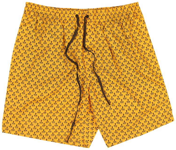 Fendi Micro Bugs Swim Trunks Yellow