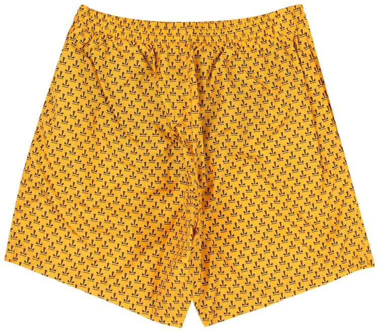 Fendi Micro Bugs Swim Trunks Yellow