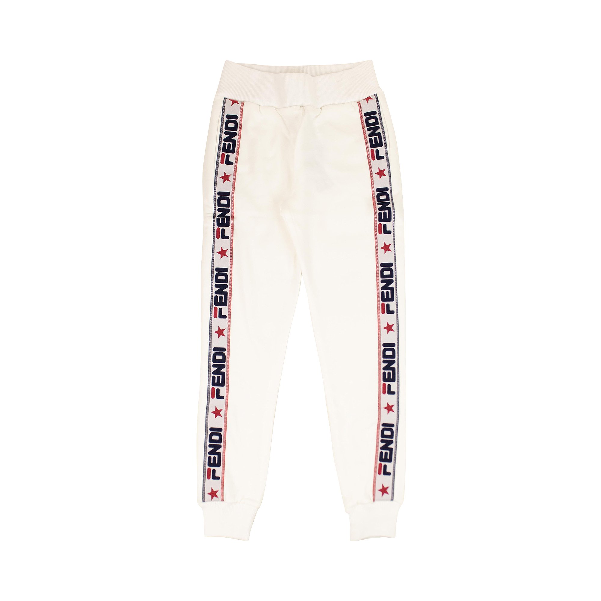 Buy Fendi x Fila Embroidered Jersey Track Pants 'White' - FAB156 