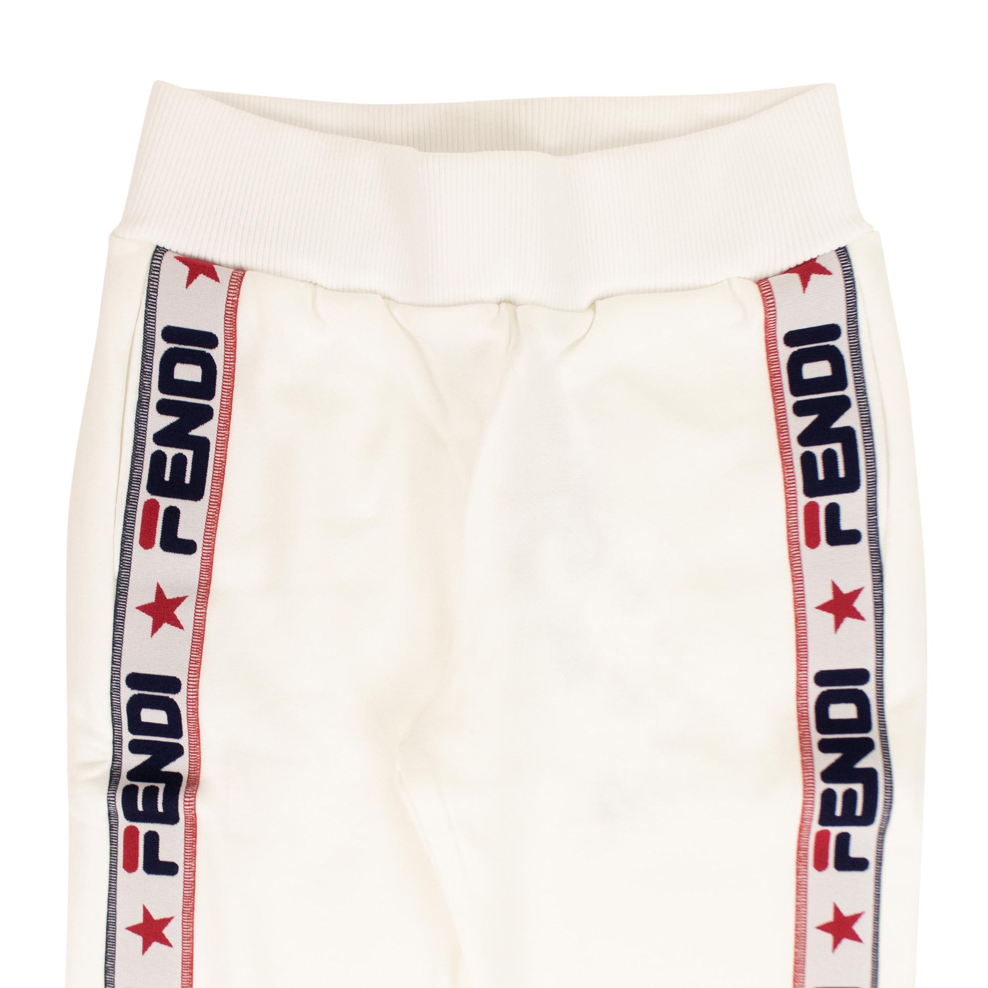 Buy Fendi x Fila Embroidered Jersey Track Pants White FAB156 A6J0 F160A GOAT CA