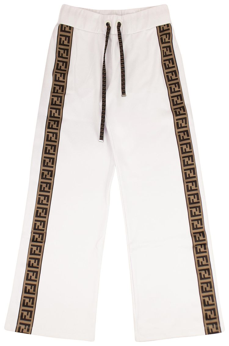 Fendi Jersey Track Pants WhiteTobacco
