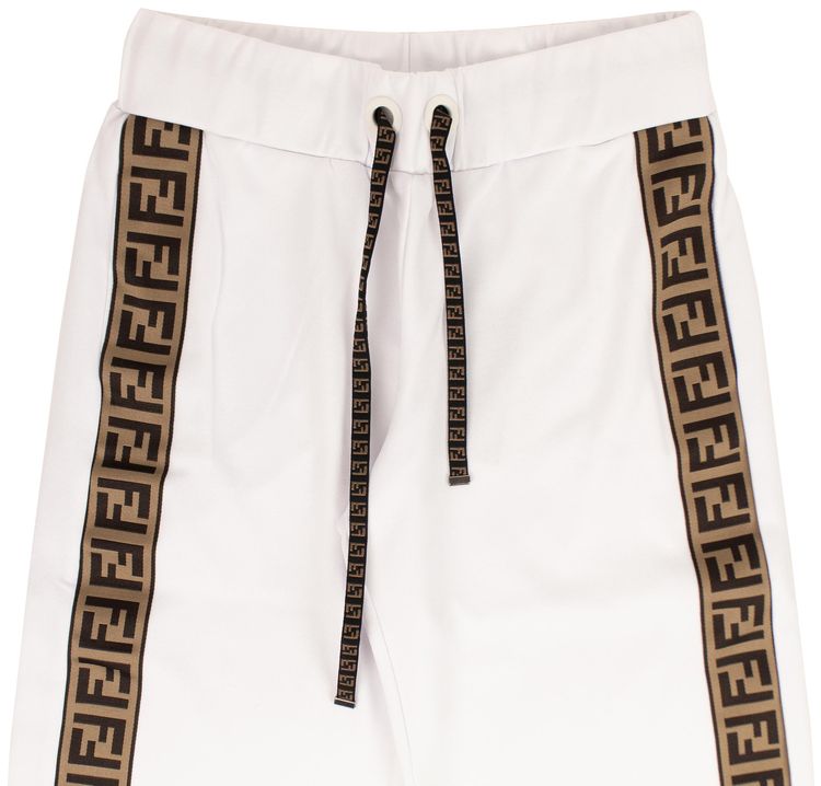 Fendi Jersey Track Pants WhiteTobacco