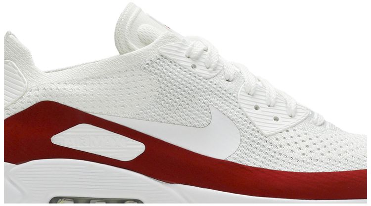 Nike Air Max 90 Ultra 20 Flyknit White Red