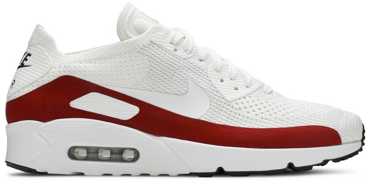 Nike Air Max 90 Ultra 20 Flyknit White Red