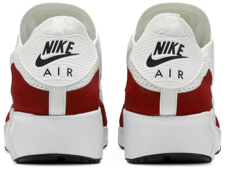 Nike Air Max 90 Ultra 20 Flyknit White Red