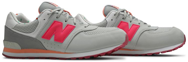 New Balance 574 Kids State Fair   Light Grey Pink