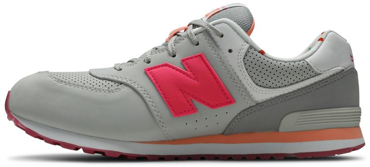 New Balance 574 Kids State Fair   Light Grey Pink