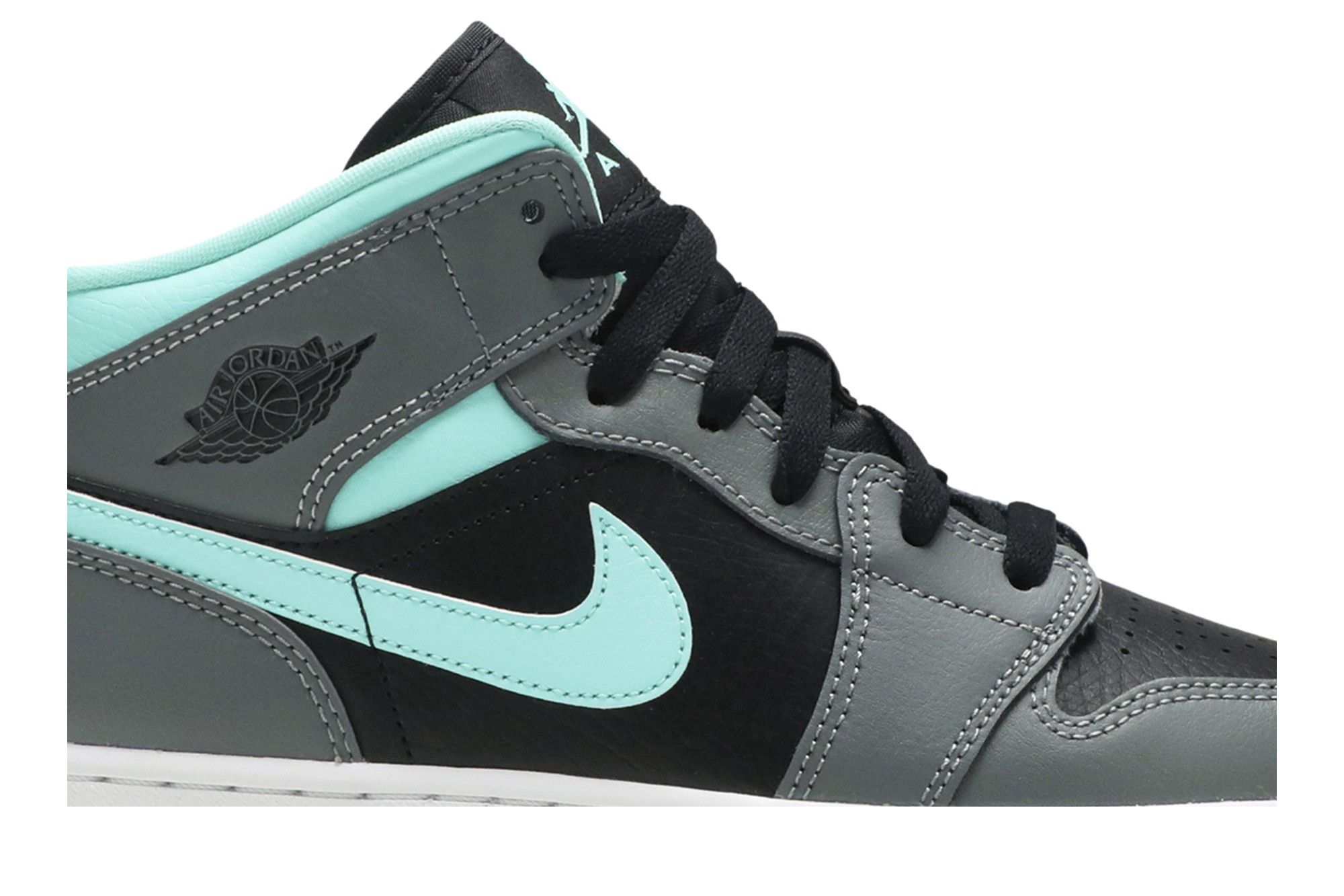 Buy Air Jordan 1 Mid GS 'Grey Aqua' - 554725 063 | GOAT