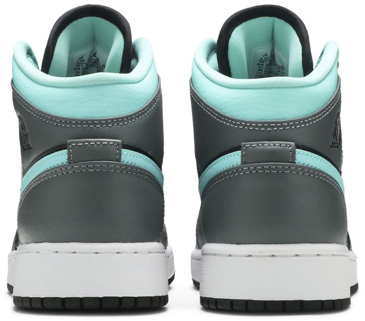Air Jordan 1 Mid GS Grey Aqua