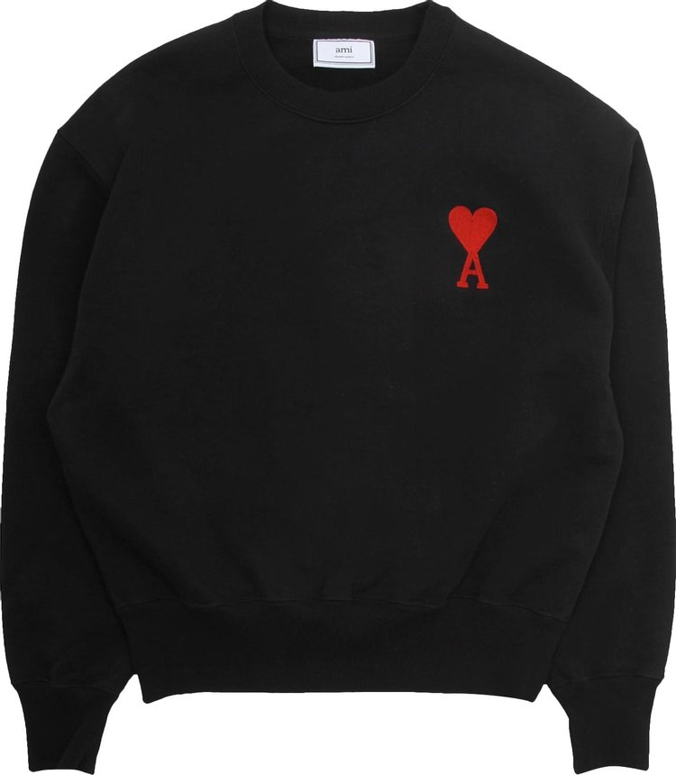 Ami Chain Stitch Sweatshirt 'Black'
