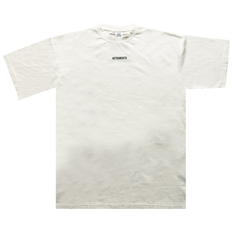 Vetements Logo Patch T-Shirt 'White'